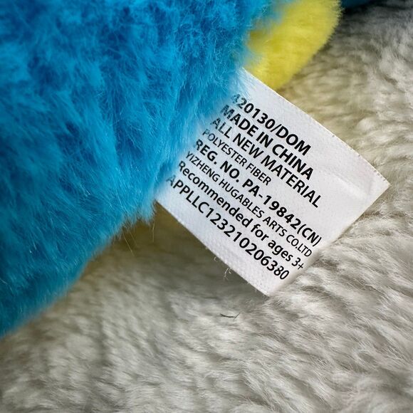 Smushables Blue Parrot Macaw 10” Air Puff Plush Toy Stuffed Animal Bird - Picture 3 of 8